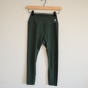 Gymshark‎ Women's XS Green Training Stretch Activewear Skinny Leggings